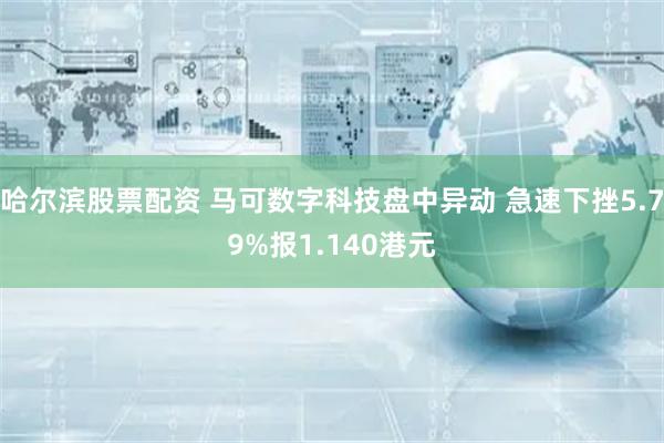 哈尔滨股票配资 马可数字科技盘中异动 急速下挫5.79%报1.140港元